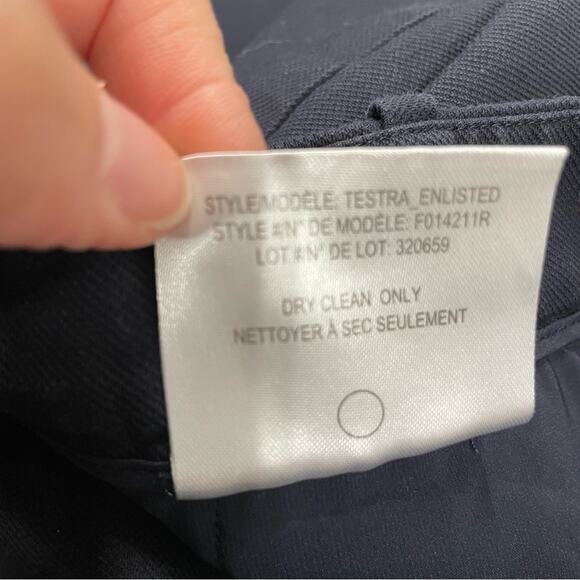 Theory Navy Women's Trousers - Picture 8 of 10